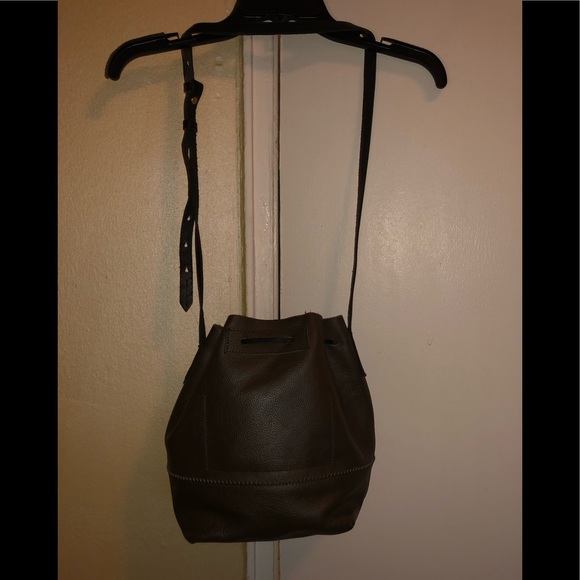 J crew drawstring leather bag - Picture 5 of 6